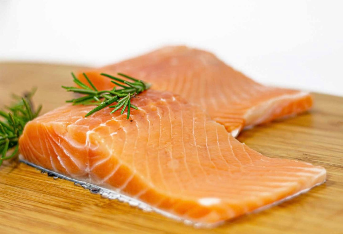Salmón porción con piel 200-250grs