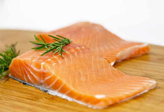 Salmón porción con piel 200-250grs