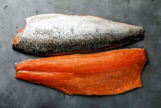 Salmón filete con piel
